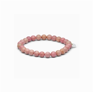 Soï - Rhodonit - Rosa Krystal armbånd - Indre ro - 6MM 