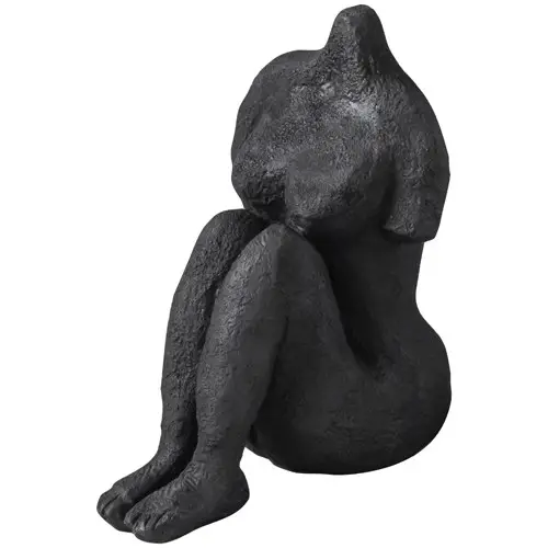 Mette Ditmer - ART PIECE Sitting Woman - Sort