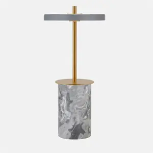 Umage - Bordlampe - Asteria Move Mini - Grå Marmor Messing
