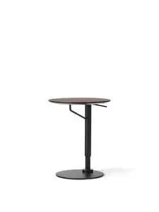 Audo Copenhagen - Branch Sidetable, Black Base, Dark Stained Oak Top