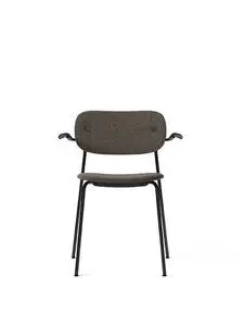 Audo Copenhagen - Co Dining Chair w/Armrest - Black Base - Black Oak Arms - Marcassin