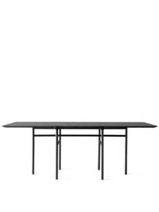 Audo Copenhagen - Snaregade Dining Table, Rectangular 90x200 cm, Black Steel Base, Black Oak