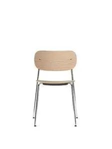 Audo Copenhagen - Co Dining Chair, Chrome Steel Base, Natural Oak Seat and Back