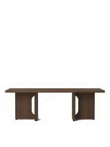 Audo Copenhagen - Androgyne Lounge Table, 120x45 cm, Dark Stained Oak Base, Dark Stained Oak Table Top