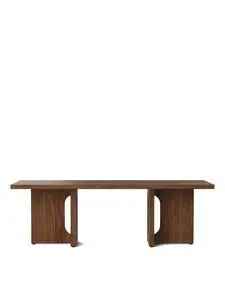 Audo Copenhagen - Androgyne Lounge Table, 120x45, Walnut Base, Walnut Table Top