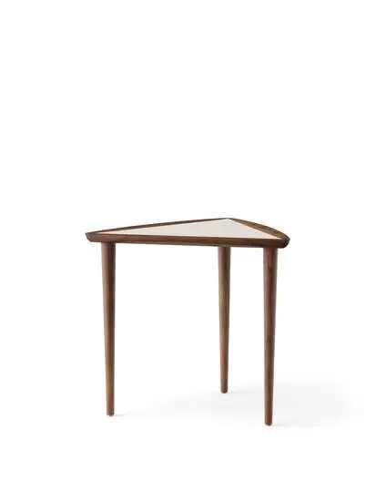 Audo Copenhagen - Umanoff Nesting Side Table, Walnut Base, Walnut/Fog Tabletop