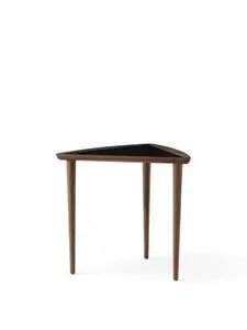 Audo Copenhagen - Umanoff Nesting Side Table, Walnut Base, Walnut/Black Tabletop