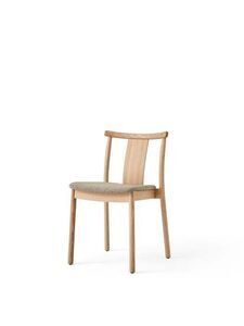 Audo Copenhagen - Merkur, Dining Chair, Natural Oak Base, Natural Oak Backrest, Upholstered Seat PC2T, EU/US - CAL117 Foam, 0200 (Beige), Hallingdal, Hallingdal, Kvadrat