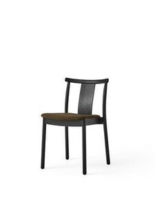 Audo Copenhagen - Merkur, Dining Chair, Black Painted Oak Base, Black Painted Oak Backrest, Upholstered Seat PC2T, EU/US - CAL117 Foam, 0370 (Green), Hallingdal, Hallingdal, Kvadrat