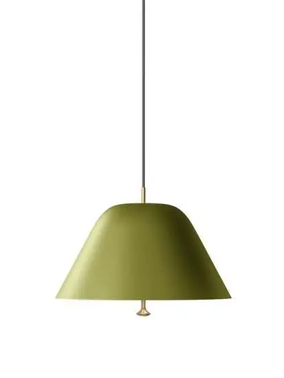 Audo Copenhagen - Levitate Pendant, 40, Sage Green, Brass