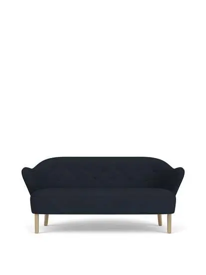 Audo Copenhagen - Ingeborg, Sofa, Oak Legs, Upholstered With PC2T, Natural Oak, EU - HR Foam, 0782 (Blue), Fiord, Fiord, Kvadrat