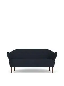 Audo Copenhagen - Ingeborg, Sofa, Oak Legs, Upholstered With PC2T, Dark Stained Oak, EU - HR Foam, 0782 (Blue), Fiord, Fiord, Kvadrat