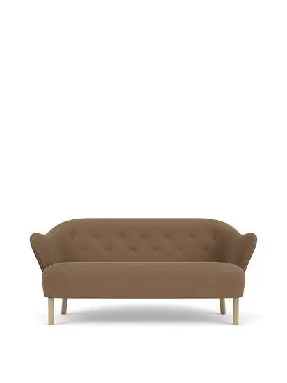 Audo Copenhagen - Ingeborg, Sofa, Oak Legs, Upholstered With PC4T, Natural Oak, EU - HR Foam, 1103 (Brown), Grand Mohair, Grand Mohair, Danish Art Weaving