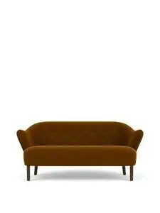 Audo Copenhagen - Ingeborg, Sofa, Oak Legs, Upholstered With PC4T, Dark Stained Oak, EU - HR Foam, 2600 (Brown), Grand Mohair, Grand Mohair, Danish Art Weaving