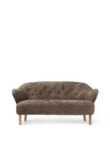 Audo Copenhagen - Ingeborg, Sofa, Oak Legs, Upholstered With PC3L, Natural Oak, EU - HR Foam, Sheepskin Curly (Sahara), Sheepskin Curly, Skandilock