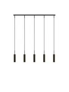 Audo Copenhagen - Tubulaire Rail Pendant, 5, Aluminium,  Anodized Bronzed, CE