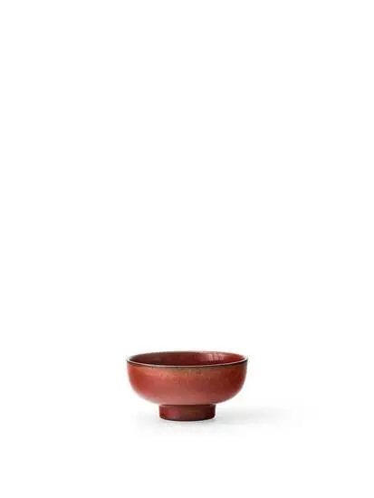 Audo Copenhagen - NNDW Footed Bowl, Ø12, Red Glazed