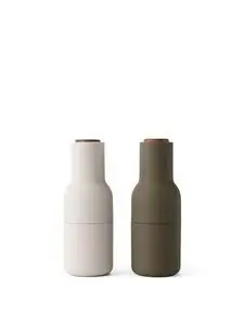 Audo Copenhagen - Bottle Grinder, Hunting Green/Beige, Walnut, 2-pack