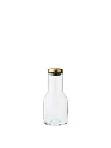 Audo Copenhagen - Water Bottle, 0,5 L, Clear/Brass