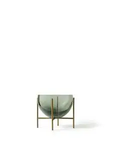 Audo Copenhagen - Echasse Bowl, S, Smoke/Brushed Brass