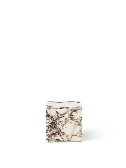Audo Copenhagen - Plinth Cubic, Calacatta Viola - Sidebord