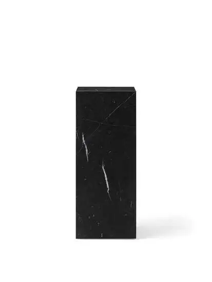 Audo Copenhagen - Plinth Pedestal, Nero Marquina - Marmor