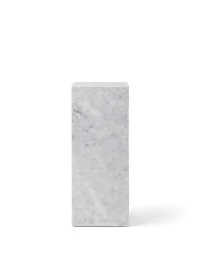 Audo Copenhagen - Plinth Pedestal, Carrara - Marmor