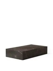 Audo Copenhagen - Plinth Grand, Grey Kendzo - Marmor sofabord