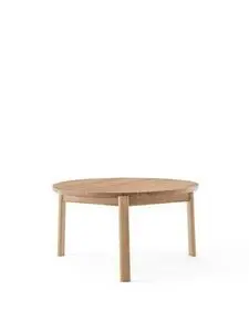 Audo Copenhagen - Passage Lounge Table, Ø70, Natural Oak