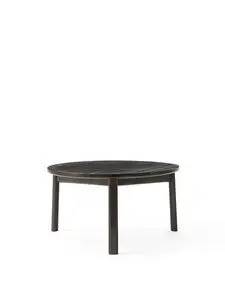 Audo Copenhagen - Passage Lounge Table, Ø70, Dark Lacquered Oak