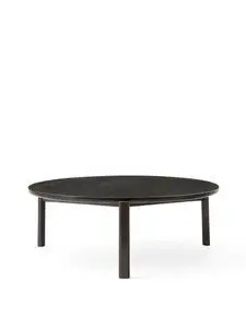 Audo Copenhagen - Passage Lounge Table, Ø90, Dark Lacquered Oak