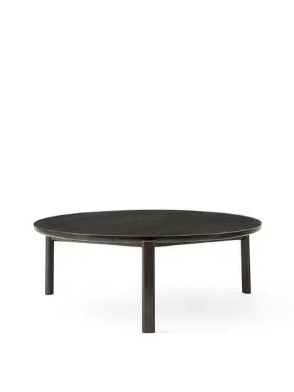 Audo Copenhagen - Passage Lounge Table, Ø90, Dark Lacquered Oak