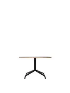 Audo Copenhagen - Harbour Column, Lounge Table,Ø80 x H:50 cm, Black Steel Star Base, Kunis Breccia Stone Top