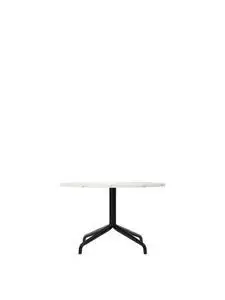 Audo Copenhagen - Harbour Column, Lounge Table, 
Ø80 x H:50 cm, Black Steel Star Base, Estremoz Marble Off White Top