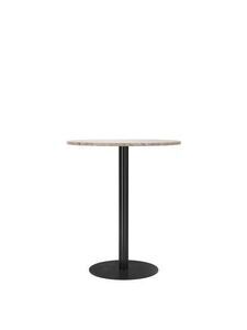 Audo Copenhagen - Harbour Column, Counter Table, 
Ø80 x H:93 cm, Black Steel Base, Kunis Breccia Stone Top