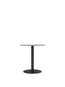 Audo Copenhagen - Harbour Column, Dining Table, 60 x 70 x H:73 cm, Black Steel Base, Kunis Breccia Stone Top