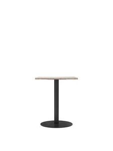 Audo Copenhagen - Harbour Column, Dining Table, 
60 x 70 x H:73 cm, Black Steel Base, Kunis Breccia Stone Top