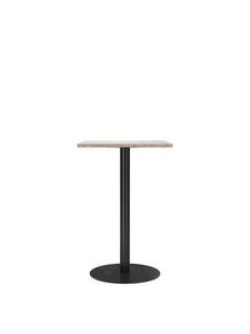 Audo Copenhagen - Harbour Column, Counter Table, 60 x70 x H:93 cm, Black Steel Base, Kunis Breccia Stone Top