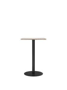 Audo Copenhagen - Harbour Column, Counter Table, 60 x70 x H:93 cm, Black Steel Base, Kunis Breccia Stone Top