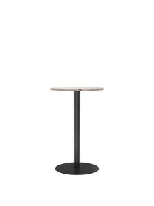 Audo Copenhagen - Harbour Column, Counter Table, Ø60 x H:93 cm, Black Steel Base, Kunis Breccia Stone Top