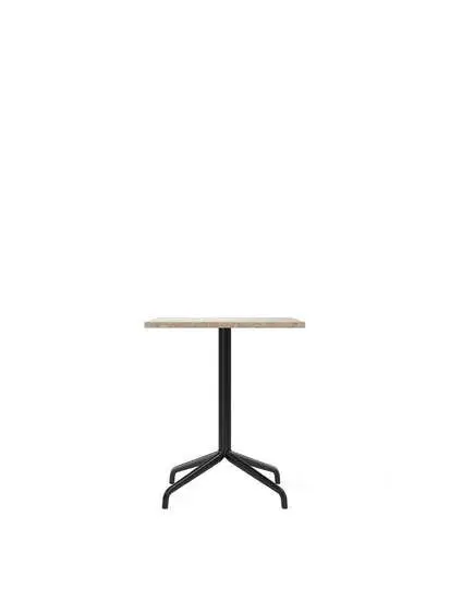 Audo Copenhagen - Harbour Column, Dining Table, 
70 x 60 x H:73 cm, Black Steel Star Base, Kunis Breccia Stone Top