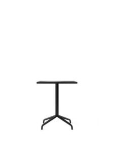 Audo Copenhagen - Harbour Column, Dining Table, 
70 x 60 x H:73 cm, Black Steel Star Base, Charcoal Linoleum Top