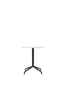 Audo Copenhagen - Harbour Column, Dining Table, 70 x 60 x H:73 cm, Black Steel Star Base, Estremoz Marble Off White Top