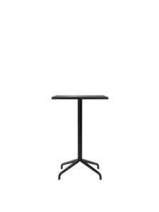 Audo Copenhagen - Harbour Column, Counter Table, 70 x 60 x H:93 cm, Black Steel Star Base, Charcoal Linoleum Top