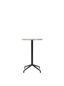 Audo Copenhagen - Harbour Column, Counter Table, Ø60 x H:93 cm, Black Steel Star Base, Kunis Breccia Stone Top