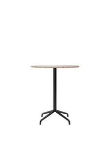 Audo Copenhagen - Harbour Column, Counter Table, 
Ø80 x H:93 cm, Black Steel Star Base, Kunis Breccia Stone Top