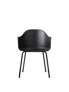 Audo Copenhagen - Harbour Dining Chair, Shell w. Steel Base, Black Base, Shell, Black