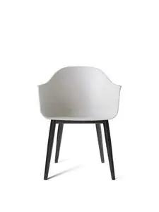 Audo Copenhagen - Harbour Dining Chair, Sort eg, Lysegrå sæde