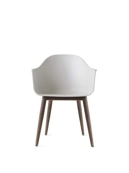 Audo Copenhagen - Harbour Dining Chair, Mørk eg, Lysegrå sæde