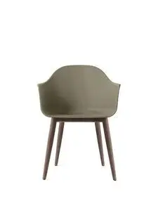 Audo Copenhagen - Harbour Dining Chair, Mørk eg, Olivenfarvet sæde
